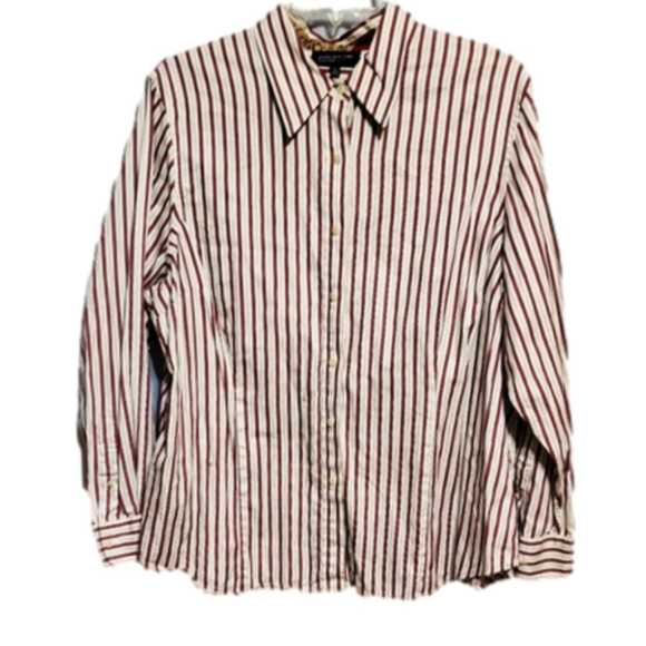 Jones New York Striped Shirt 3X - Picture 2 of 9
